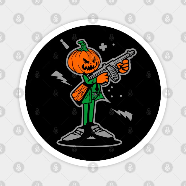 PUMPKIN MOB PARTY Magnet by beanbeardy